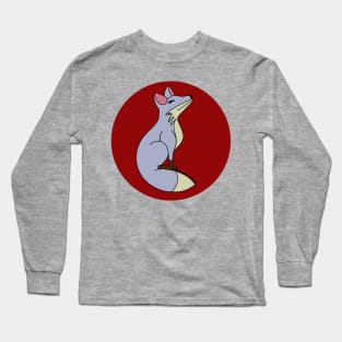 Happy Fox - Grey Long Sleeve T-Shirt